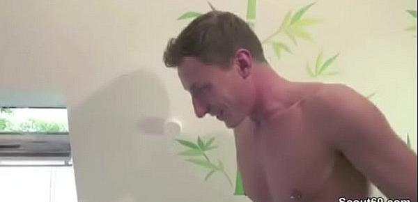  German Bro Caught Step-sister in Bath and Seduce to Fuck